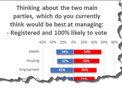 Labour best to manage most issues, but not the economy overall